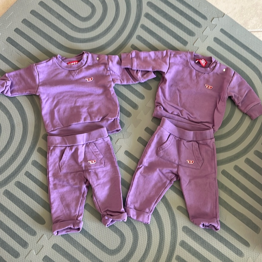 Diesel Baby Tracksuits, Set of 2